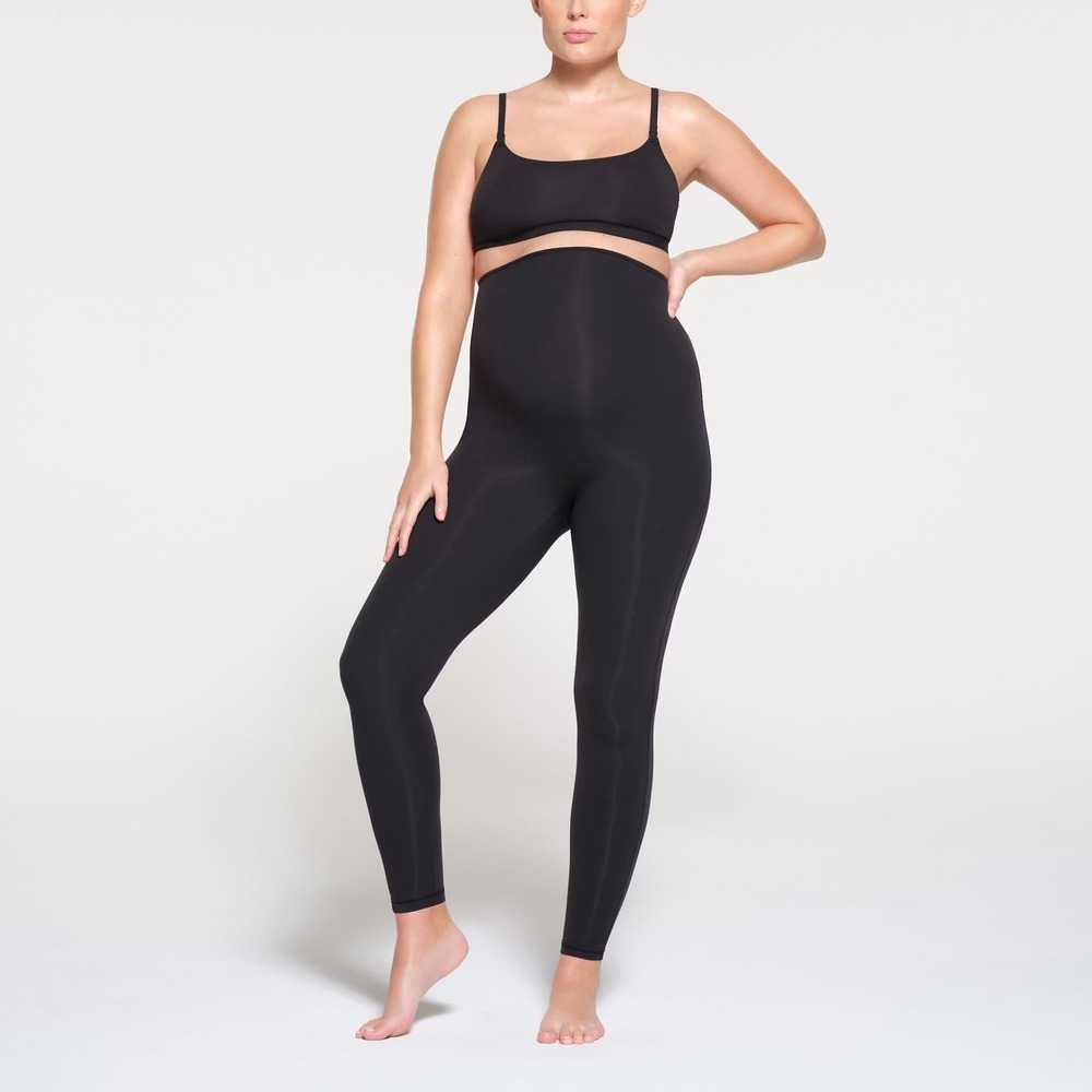 SKIMS Fits Everybody Maternity High‎ Waisted Legging Large Onyx Black High Rise